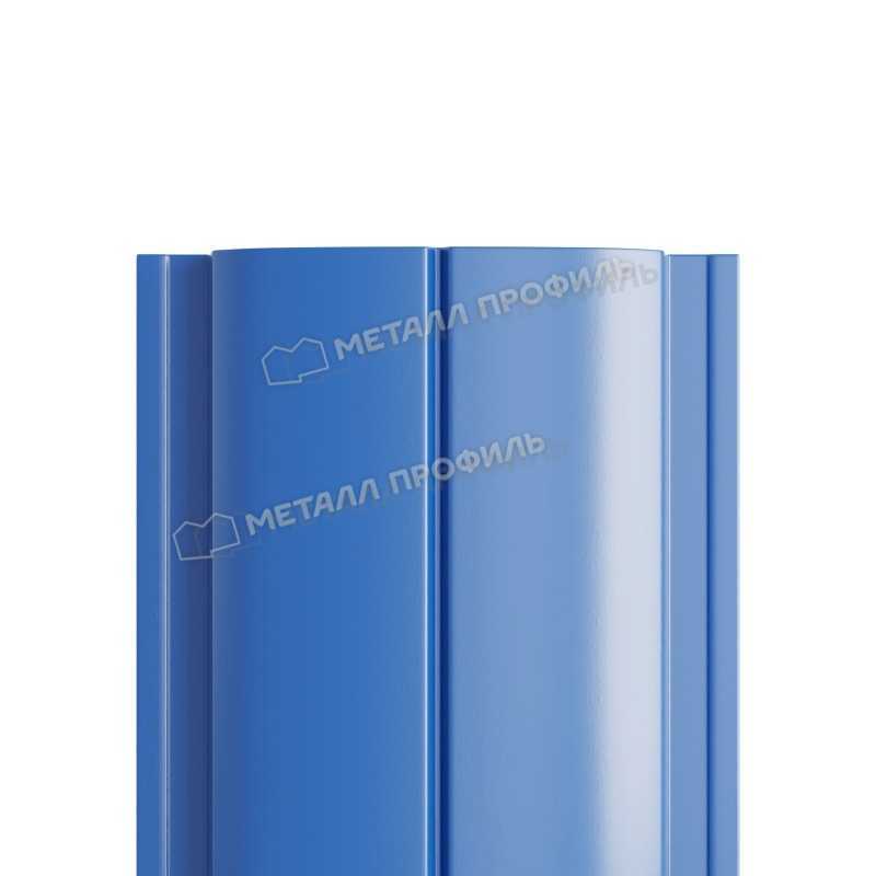 Штакетник Металл Профиль ELLIPSE-T 0,4 Полиэстер RAL 5005 Синий насыщенный